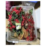 Tote w/ Lid + Christmas Floral,