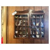 Adorable Shadow Box Display w/ Numerous Miniatures