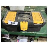 Small Plastic Toolbox w/ Vise Grips, Pliers &