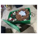 Large Tote w/ Lid + Greenery, Wreath, Small Tree,
