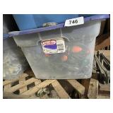 Tote w/ Lid + Larger Outdoor Bulbs