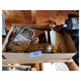 Trivets, (2) Amber Vases, Recipe Holders & Other