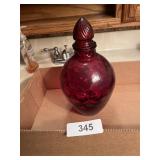 Ruby Red Apothecary Jar