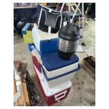 Coleman Picnic Cooler, (3) Lunch Size Coolers +