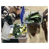 (2) Totes w/ Lids + Spring Floral