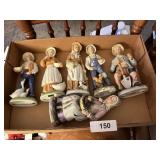 (3) Pairs Farm Couple Figurines
