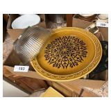 Harvest Gold Platters, Misc. Plates, Spoon Rests &