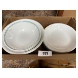 Glass Pie Plates, Corelle Salad & Serving Bowls