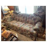 Flexsteel Floral Couch & Matching Loveseat w/