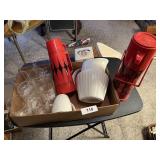 (2) Vintage Aladdin Thermoses, White Pitcher, +