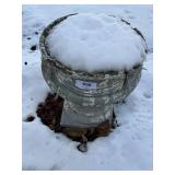 Concrete Pot & Bird Bath