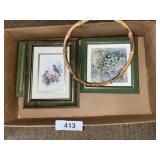 Small Wall Art w/ Bird Designs & Other Designs