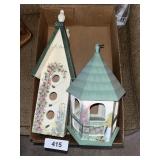 (2) Ornamental Birdhouses