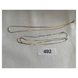 10K Malta Necklace + 14K Necklace (kinked)