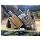 Knife Block & Assorted Knives