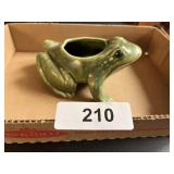 Stoneware Frog Planter Approx. 6"