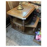 Wicker Inlaid End Table