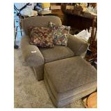 Chair & Ottoman w/ Pillows
