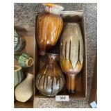 Earthtone Drip Glaze Decorator Vases