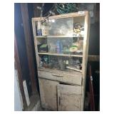 Vintage Cabinet w/ Contents