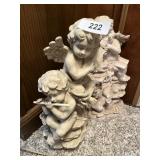 (2) Cherub Statues