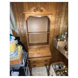 Maple Finish Secretary Hutch