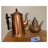 Copper Coffee Pot & Tea Pot