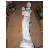 36" Plaster Woman Statue