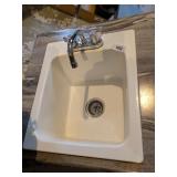 17" x 20" Utility Sink w/ Delta Faucet