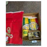 (3) Shrine Flags, Shrine Circus Coffee Cup &
