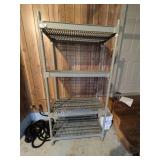 Four Shelf Snap Together Shelf Unit