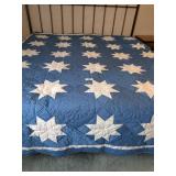 Hand Quilted Eight Point Star Quilt