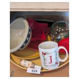 Serving Tray, Star Bowls & Christmas Container
