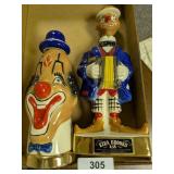 Ezra Brooks Clown Decanter &