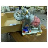 Ezra Brooks Bertha Elephant Whiskey Decanter -