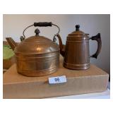 Copper Tea Kettle & Coffee Pot