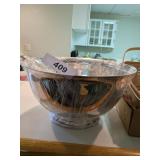 Silver Plate Punch Bowl & Ladle