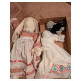 Large Handcrafted Bunny & Other Pillowcase Doll