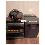 Philips Magnavox Sound System w/ (2) Speakers +