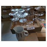 (7) Stemmed Glasses w/ Starburst Design &