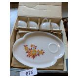 (8) Pc Blossom Dura-White Snack Set