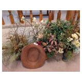 Oval Basket & Large Assortment of