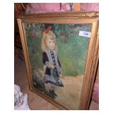 Renoir Large Framed Art Print of a Little Girl