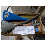 Grease Gun, Funnels & Handybar