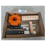 Pastry Marker, Knives & Tupperware Cookie Cutters