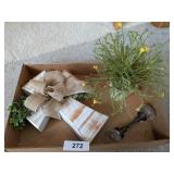 Antique Door Knob, Cross & Other Home Decor