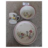 Dreamweavers Child Plate, Bowl & Cup Set