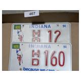 (2) Shriner License Plates from 1994