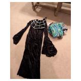 Long Black Dress w/ Sequin Overlay, +