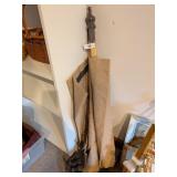 (2) Curtain Rods w/ Wall Brackets